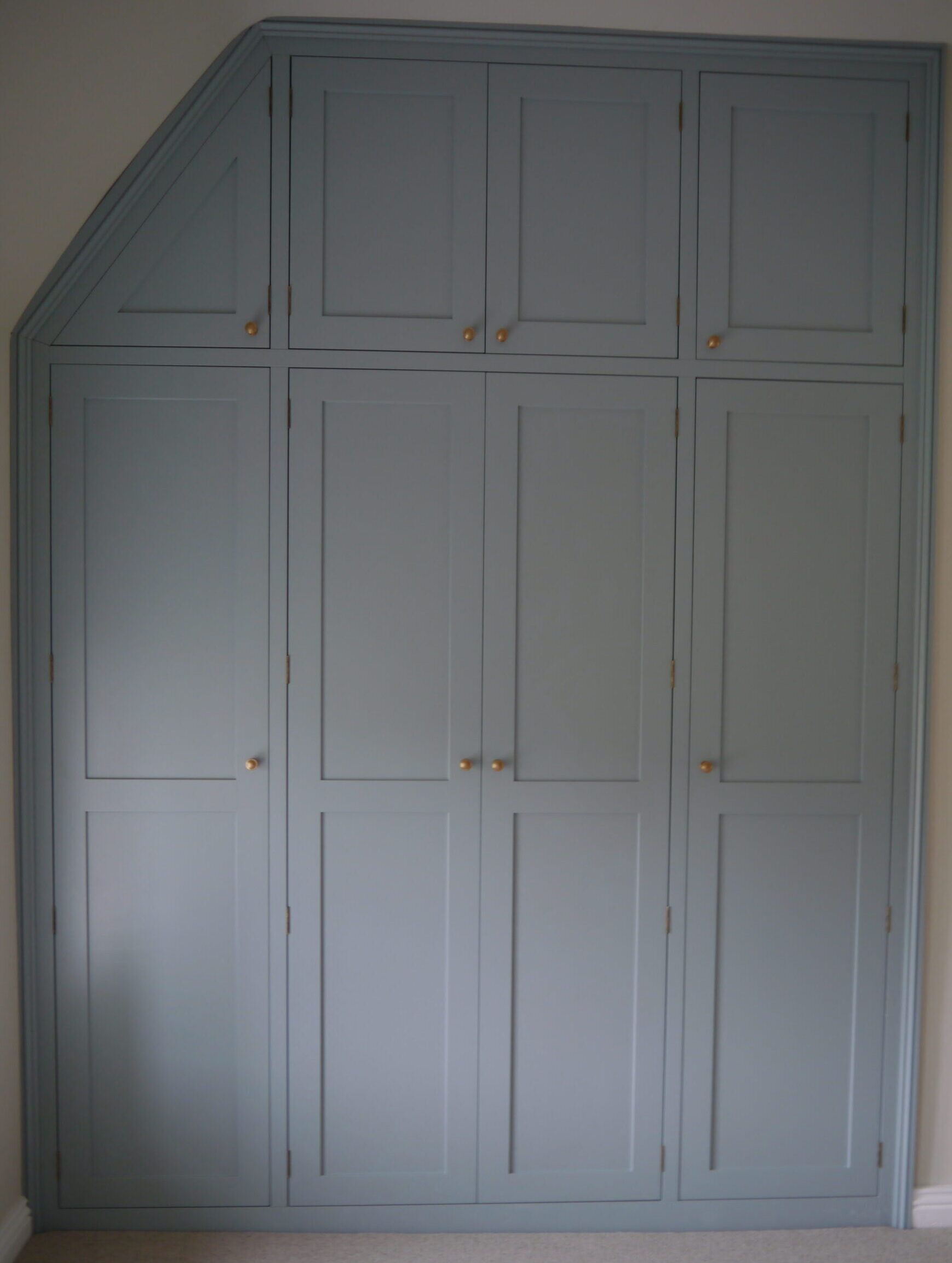 Bespoke timber wardrobe storage by Kings Stag Joinery