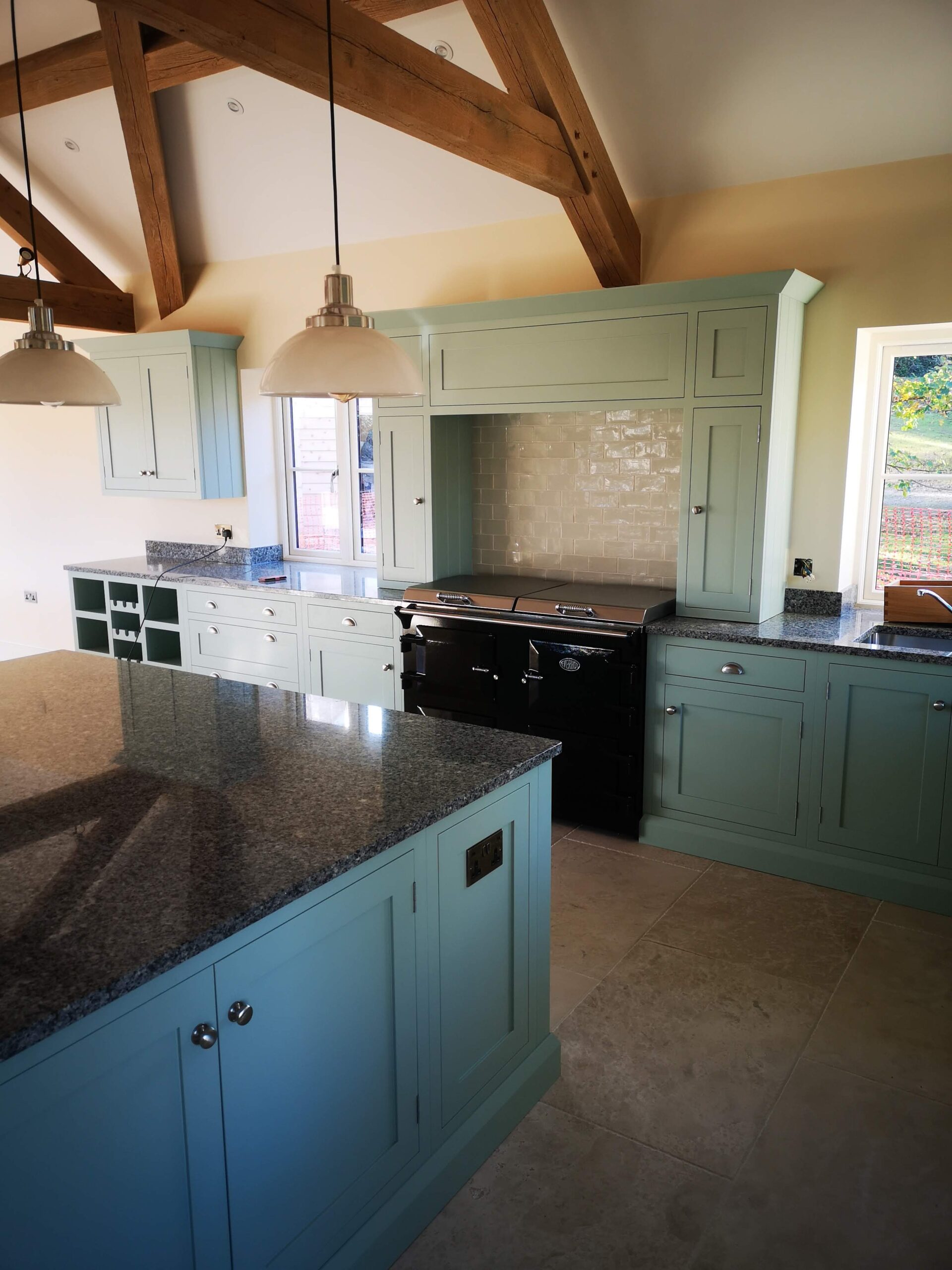 Bespoke kitchen island and units by Kings Stag Joinery